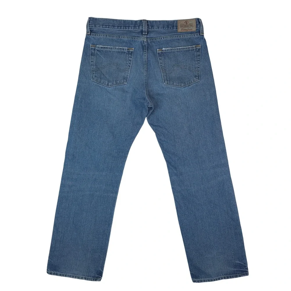 Southern Tide Vintage Jeans Mens 34x30 Blue 100% Cotton Straight Leg Denim